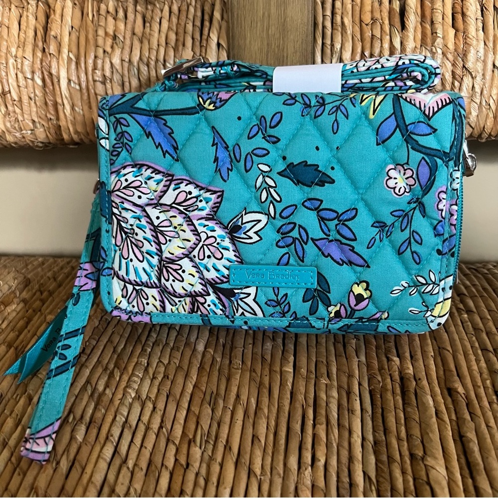 NWT 3-in-1 Crossbody - Peacock Garden